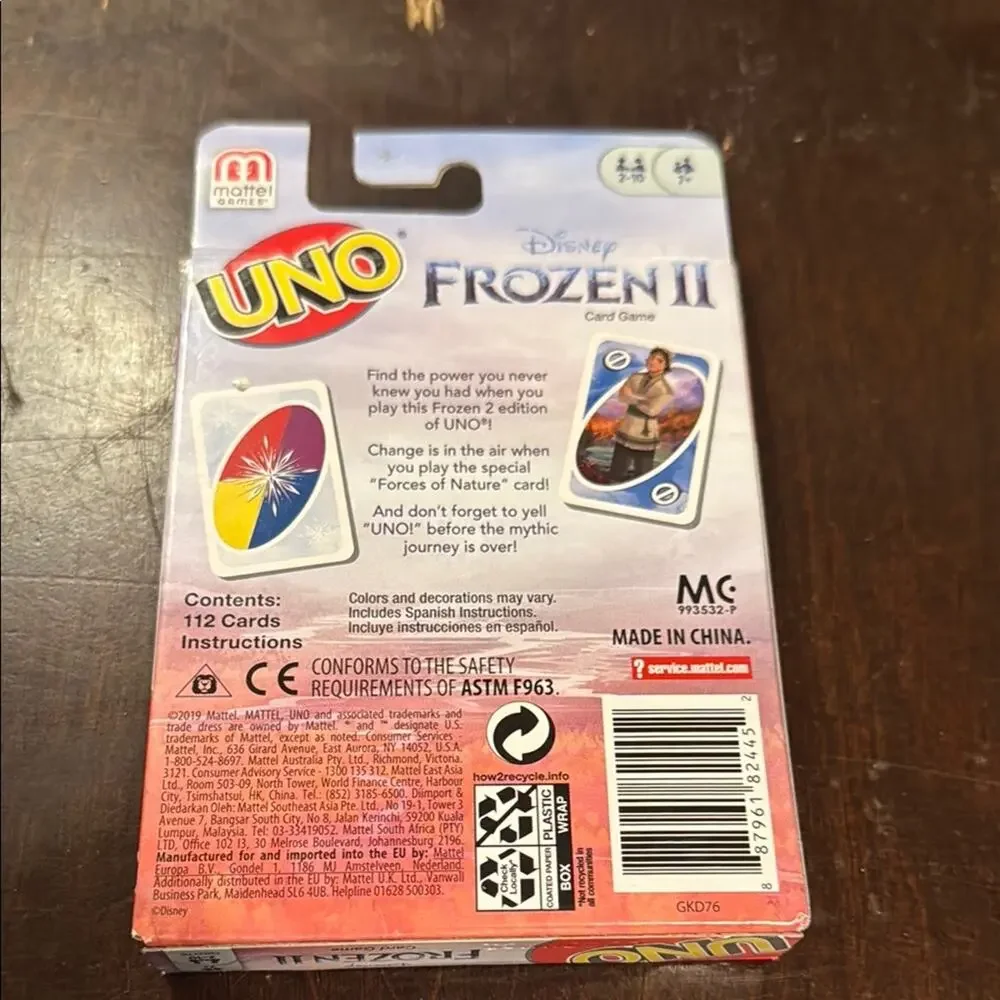 UNO x Disney | Frozen II Card Game NIB